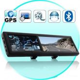 4,3 Espelho Retrovisor com Bluetooth Inch Built-in GPS Navig