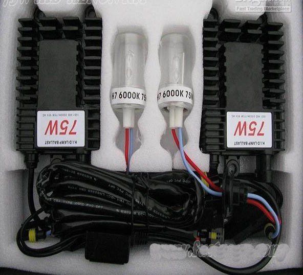 kit hid xenon 75w H1 H4 H7 H11 H13 H3 9004 9005 9006 HB1 HB3